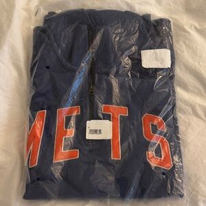 New York Mets QuarterZip with Orange Lettering